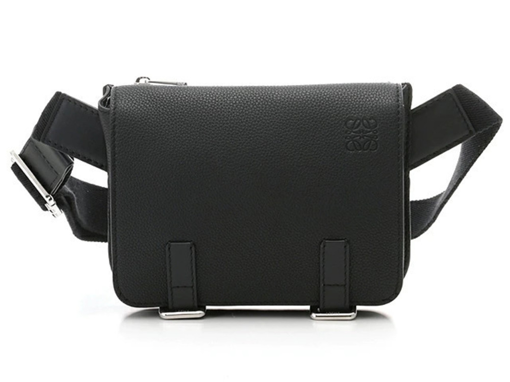 Loewe Bag Body Military Van Black Embossed Leather